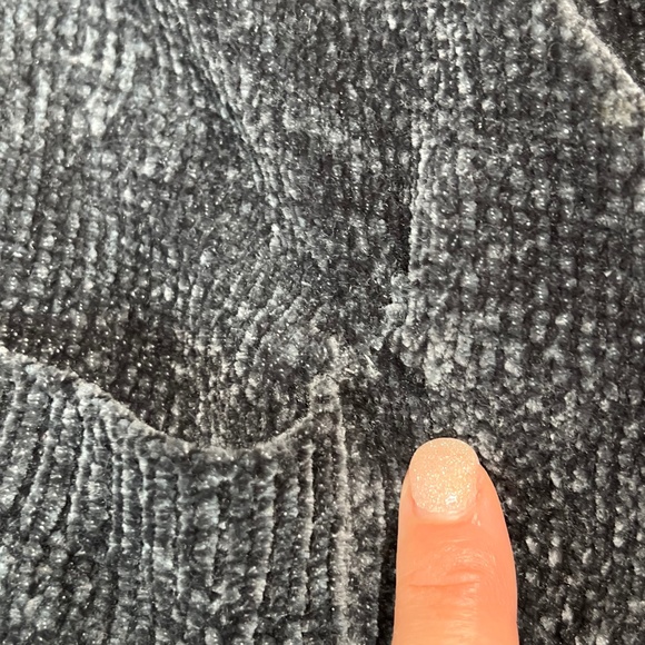 Natori Tranquility Chenille Short Robe in Gray - Picture 4 of 9